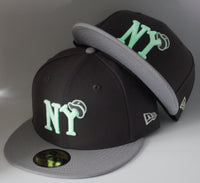 New York Black Yankees Negro Leagues 59fifty Graphite Gray Glow in the Dark