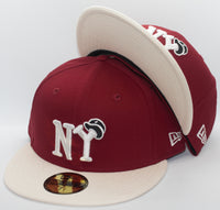 New York Black Yankees Negro Leagues 59fifty 2 tone Cardinal Chrome