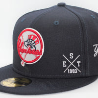 New York Yankees Multi Logo New Era 59Fifty Fitted Hat