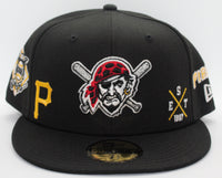 Pittsburgh Pirates Multi Logo New Era 59Fifty Fitted Hat