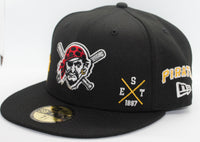 Pittsburgh Pirates Multi Logo New Era 59Fifty Fitted Hat