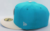 Memphis Grizzlies 2 Tone Color Pack 2021 New Era 59Fifty Fitted Hat Ripple Blue & Chrome White