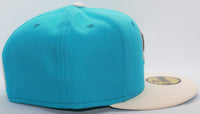 Memphis Grizzlies 2 Tone Color Pack 2021 New Era 59Fifty Fitted Hat Ripple Blue & Chrome White