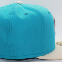 Memphis Grizzlies 2 Tone Color Pack 2021 New Era 59Fifty Fitted Hat Ripple Blue & Chrome White