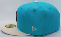 New York Yankees 2 Tone Color Pack 2021 New Era 59Fifty Fitted Hat Ripple Blue & Chrome White