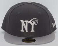 New York Black Yankees Negro Leagues 59fifty Graphite Gray Glow in the Dark