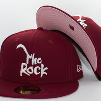 The Rock WWE 59Fifty Exclusive Cardinal Pink Bottom