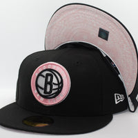 Brooklyn Nets Lifestyle Collection 2021 59FIFTY Paisley Pink Bottom