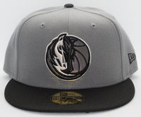 
              Dallas Mavericks 2 Tone Color Pack 2021 New Era 59Fifty Fitted Hat Storm Gray & Black
            