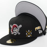 Pittsburgh Pirates Multi Logo New Era 59Fifty Fitted Hat