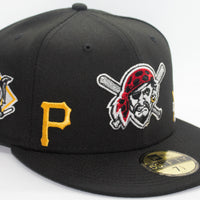 Pittsburgh Pirates Multi Logo New Era 59Fifty Fitted Hat