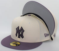 
              New York Yankees 2 Tone Color Pack 2021 New Era 59Fifty Fitted Hat Chrome White & Purple Dusk
            
