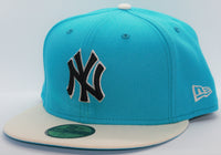 
              New York Yankees 2 Tone Color Pack 2021 New Era 59Fifty Fitted Hat Ripple Blue & Chrome White
            