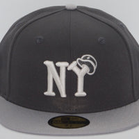 New York Black Yankees Negro Leagues 59fifty Graphite Gray Glow in the Dark