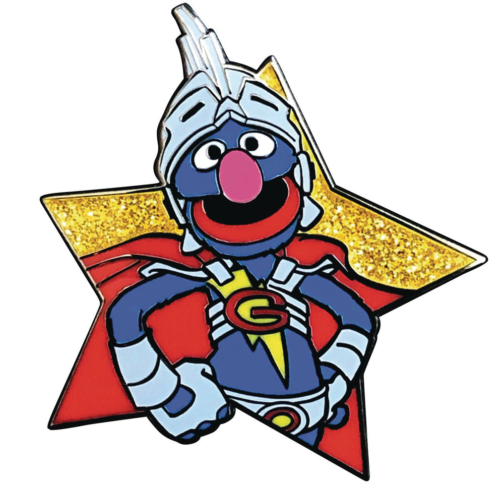 Sesame Street Super Grover Star Collection Enamel Pin