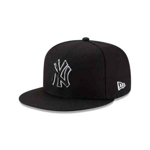 New York Yankees New Era 59Fifty Black & White Logo